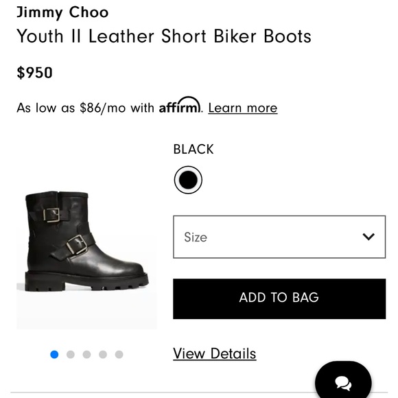 Jimmy Choo black motto boot - Picture 1 of 7
